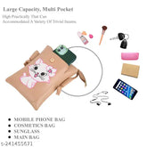 Printed net PU small crossbody sling bag, gold chrome chain & shoulder strap, card pocket & phone holder for girls